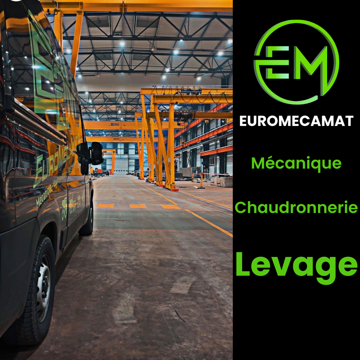 En action sur un chantier